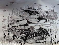 黑白画图片漂亮风景