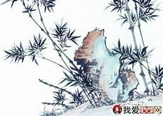 竹子水墨画简单